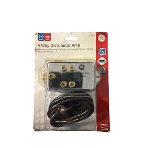 4 way distributor amp Signal Strength GE Authentic [4-WAY AMPLIFIER50-900MHz] -B